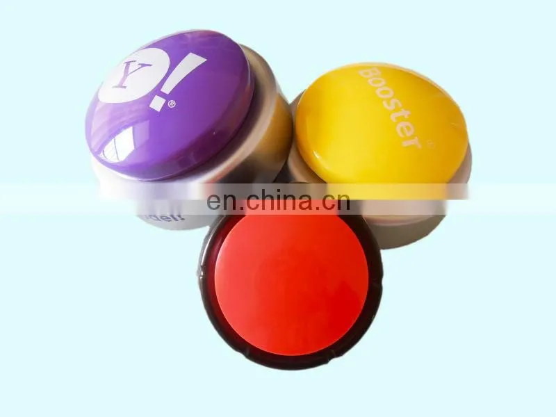 2016 ABS Plastic sound recording button music easy botton with printing logo