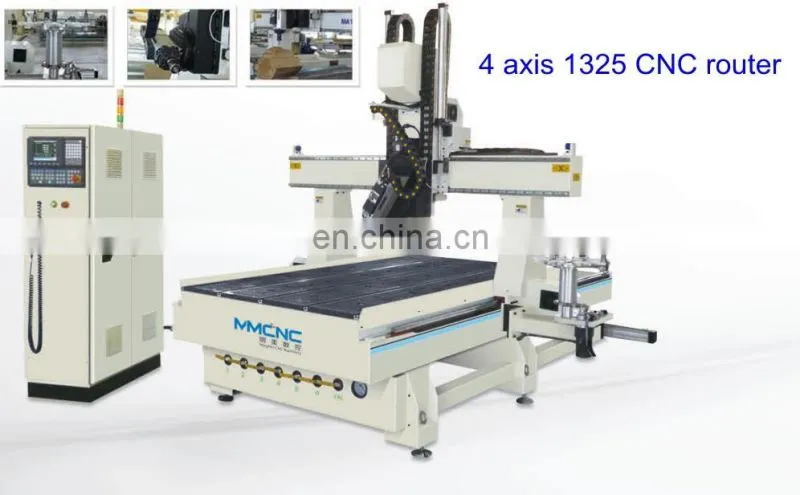 Shandong Mingmei 1325 cnc wood engrave machine cnc router with 4 axis