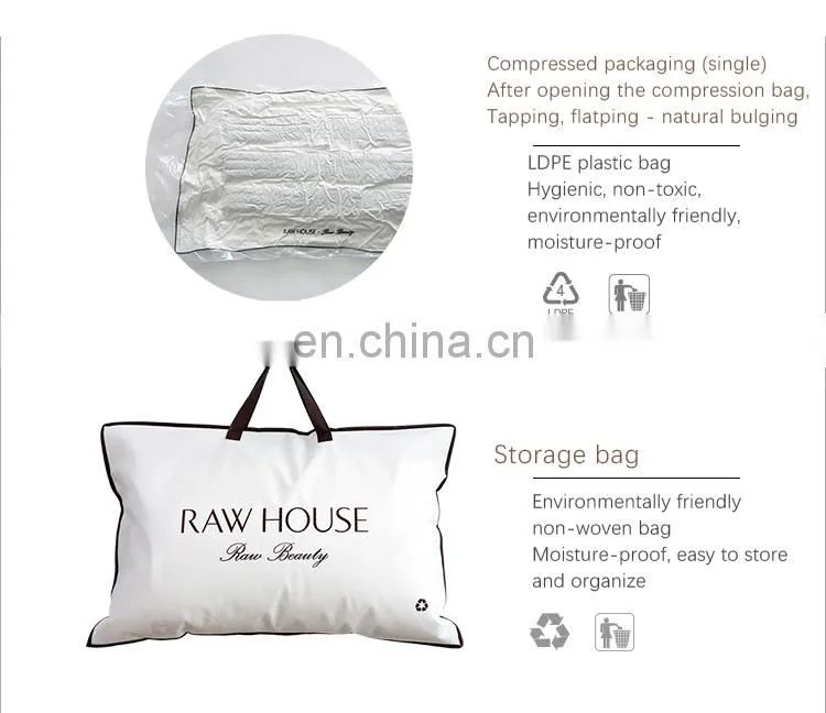 RAWHOUSE square cotton 100 white throw pillow insert cushion insert
