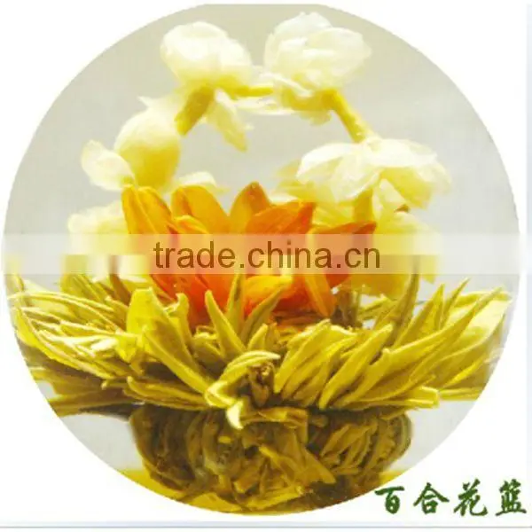 Beautiful blooming tea Flowering fairy tea