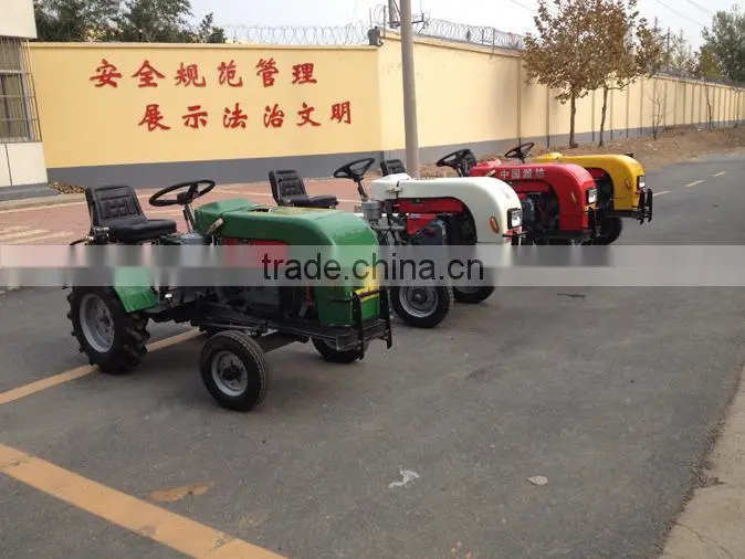 China export high speed Internal combustion new desigh red color mini tractor