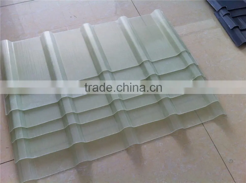 UV protection transparent flat/corrugated frp skylight panels