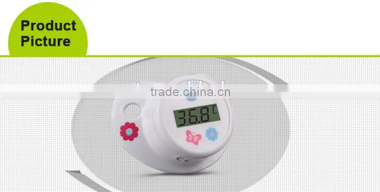 hot sale BPA Free pacifier digital thermometer,baby nipple digital thermometer with CE ROHS EMC