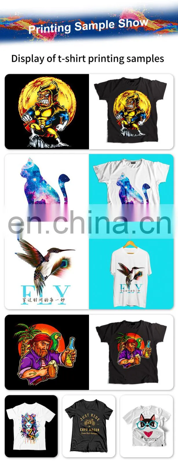 Double Station fabric printer digital textile t shirt printing machine