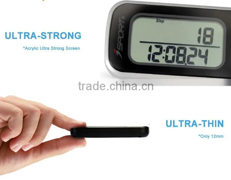 Digital 3d Step Counter and Calorie Burn Counter Pedometer