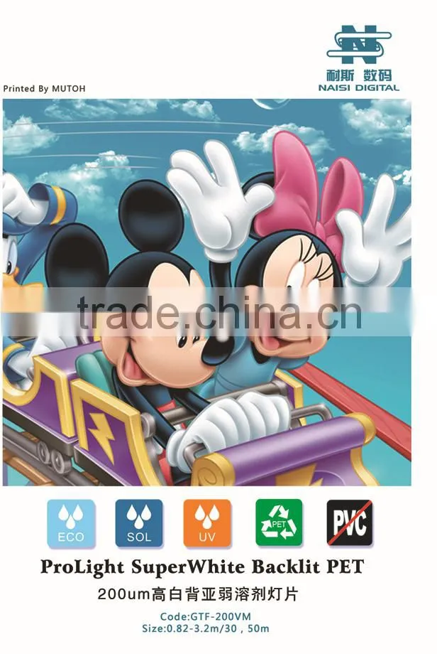 EcoLight Backlit PET film 210mic