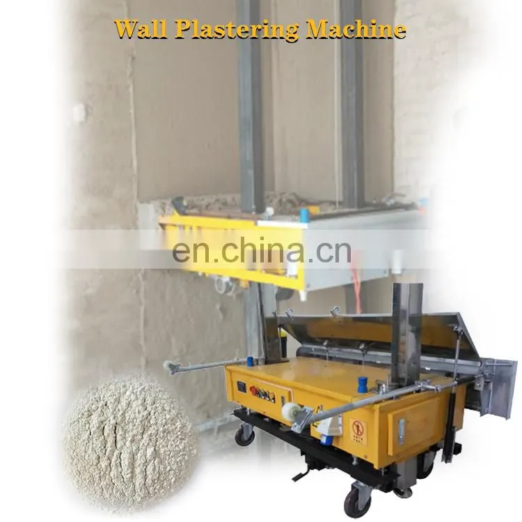 Suppliers Automatic High Wall Concrete Plaster Smoothing Rendering Machine China Plastering Cement Brick Wall 220/380v 200m3/h