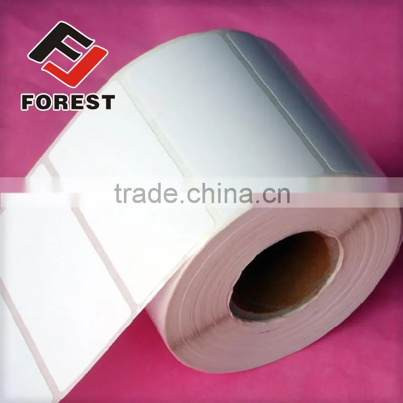 Blank direct thermal adhesive label, thermal adhesive paper label