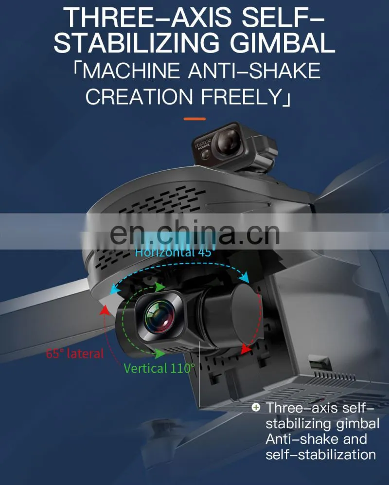 SG908 PRO 4K camera can foldable 3 axis gimbal camera EIS anti-shake smart follow headless mode drone