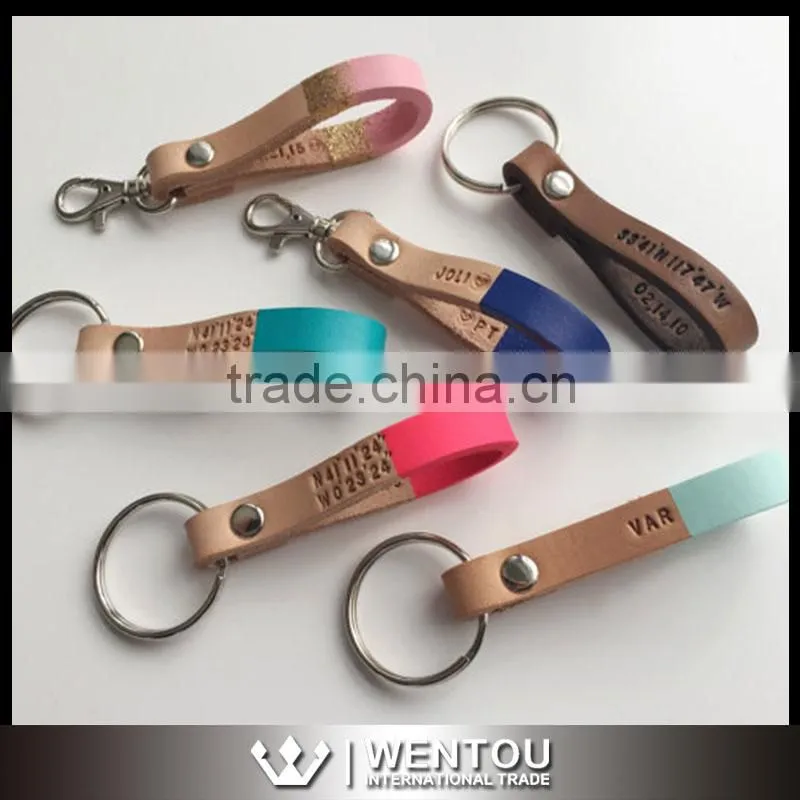 Wholesale Fashion Leather Signature Keychain