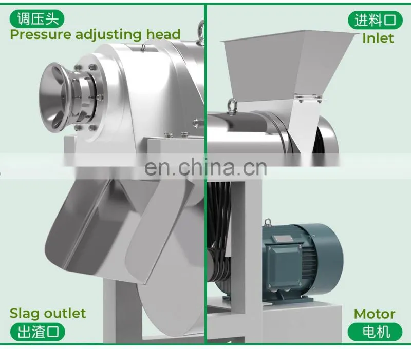 Factory Genyond Industrial Ginger Juicer Tomato Juice Extractor Fresh Fruit Pulp Machine screw juice pressing extraction machine
