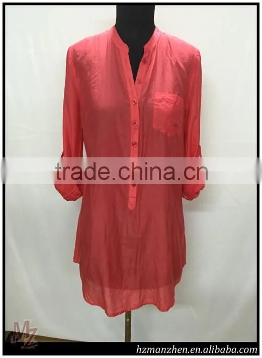 European and American style of Silk wadding casual women's shirt