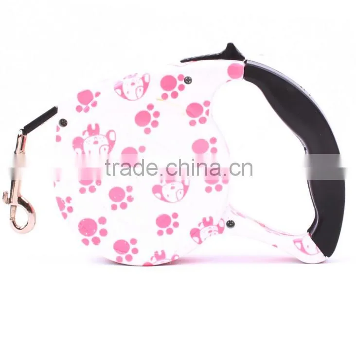 Color TPE friendly stock automatic retractable drawing Line best retractable dog leash