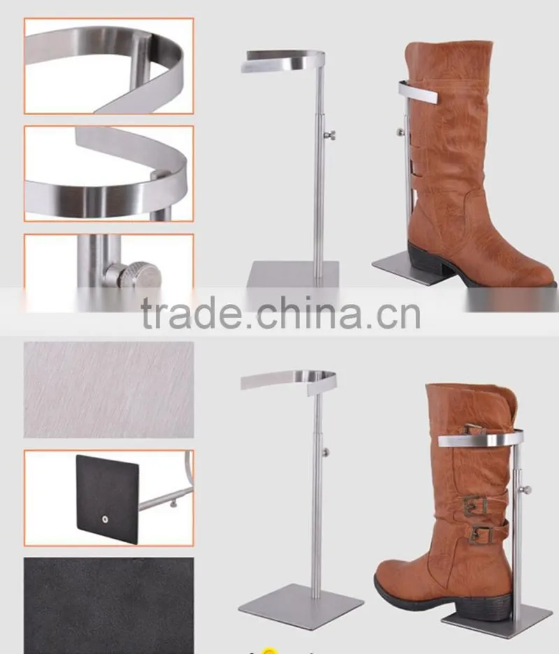Boot Stand wholesale, Metal Black Boot Display Stand