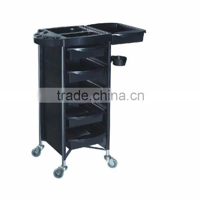 Beiqi 2016 Five Layers Multifunction Hair Salon Plastic Rolling Trolley Carts for Sale in Guangzhou