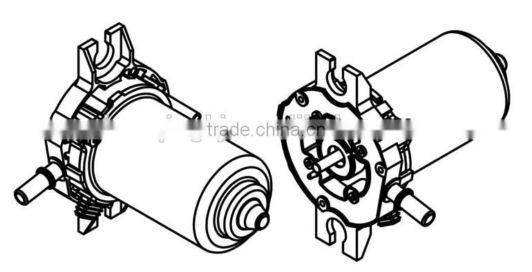dc motor 2.5A 5500rpm of brake vacuum pump of bus