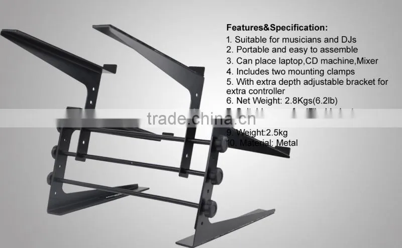 Professional Steel DJ Laptop Stand DJS005