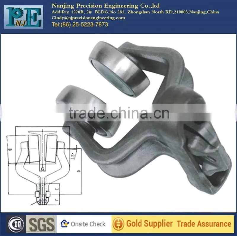 Professional factory metal precision trolley conveyor forging parts