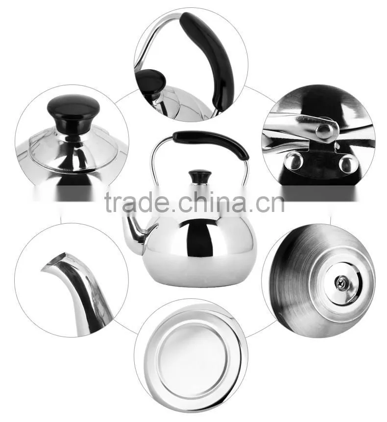 3 size for choice SS201 large water whistle kettle