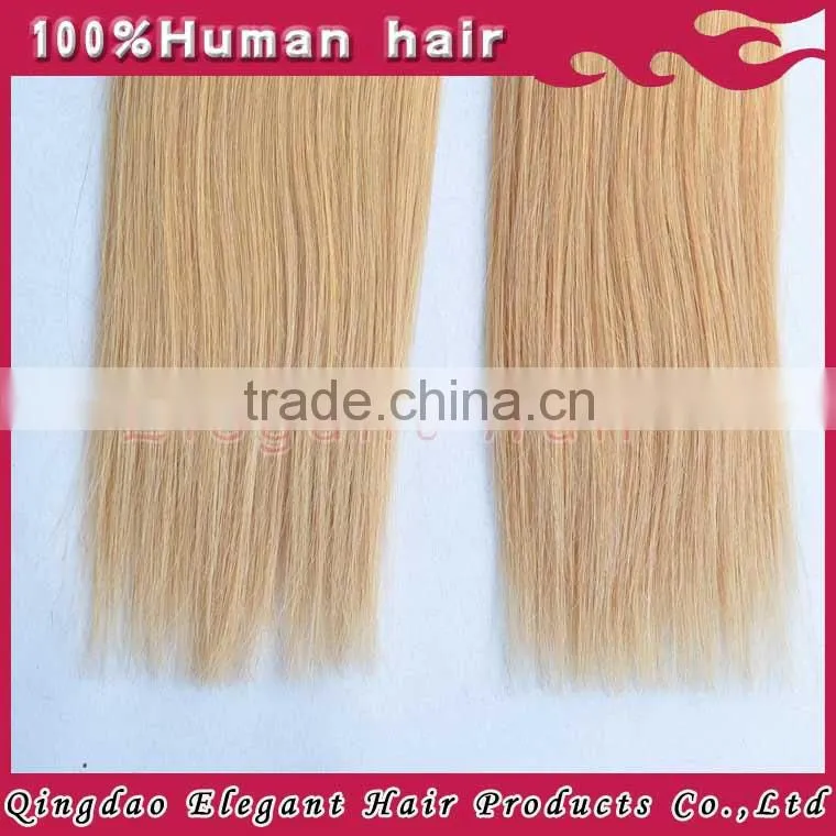 7A cheap blonde curly tape hair extensions