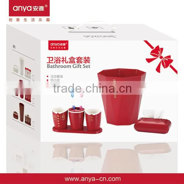 D626 gift set plastic melamine shower bathroom accessories names
