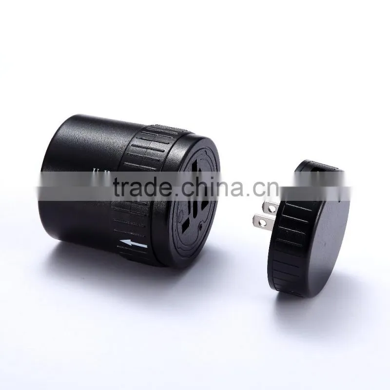 2016 new arrival wall charger with usb port black mini travel charger