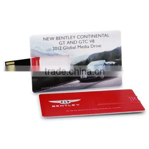 custom white card usb drives 1gb printed