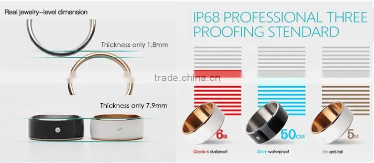 13.5MHZ smart nfc ring 7-12 different size for man and woman