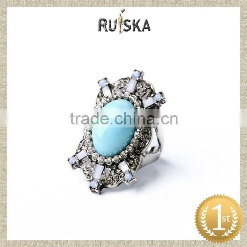 LUXURY WEDDING RINGS,BLUE GEMSTONE RING HOT SELLING
