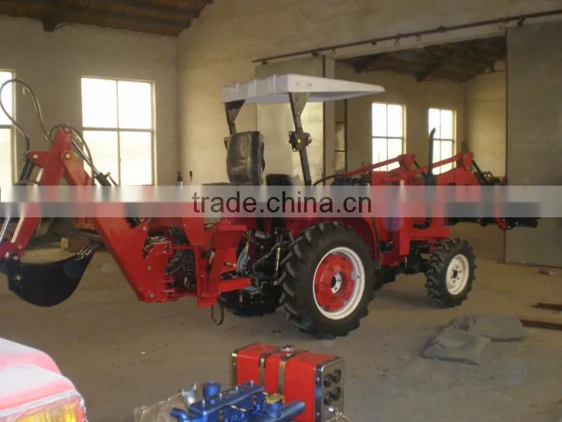LW-7 small garden tractor backhoe