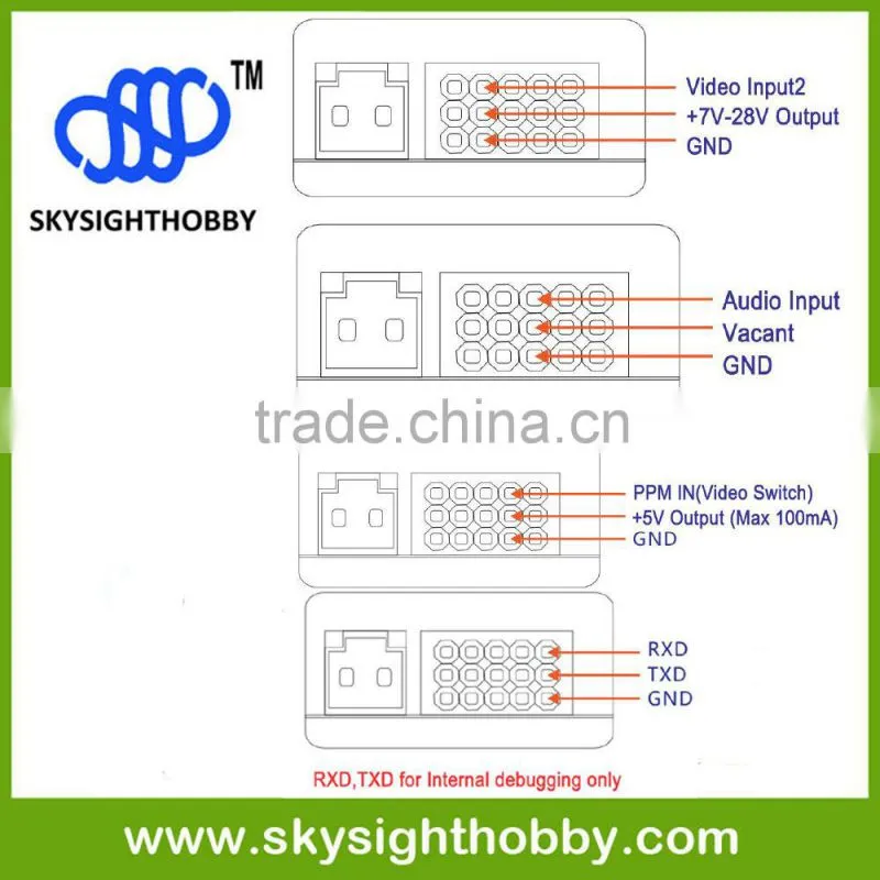 5.8Ghz 32CH 2000mw transmitter SKY-N2000 250 fpv quadcopter