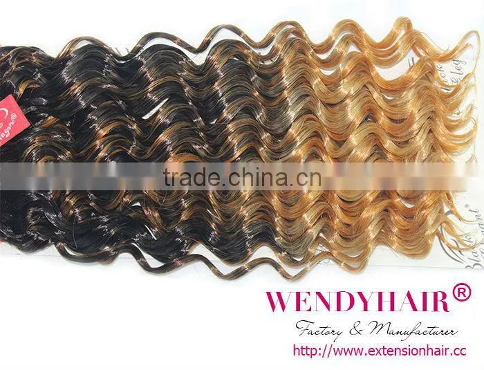 Good quality Japanese Fiber Black elegant 100% Japan & Korea fiber hair weave