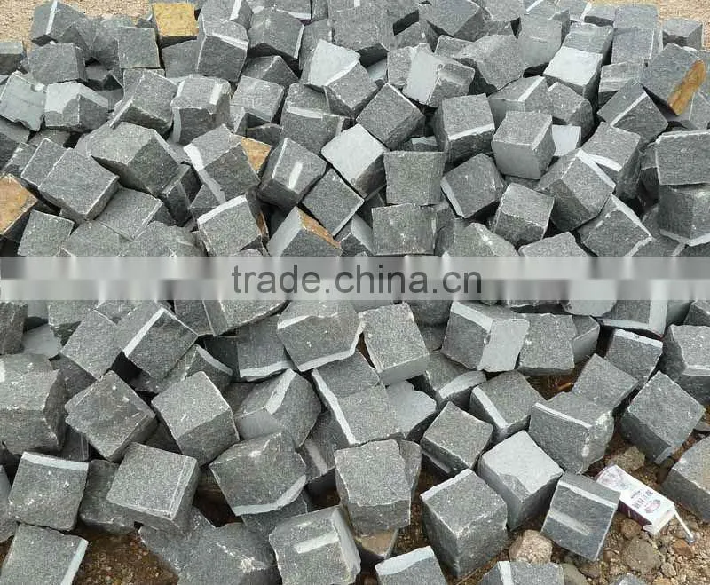 Black Granite Cube Stone