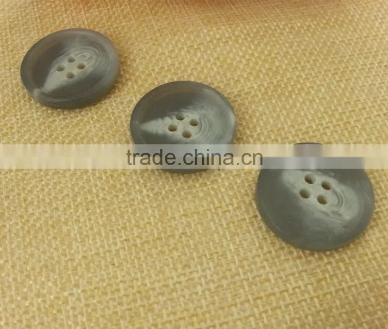 Resin 4 holes Faux Horn Button