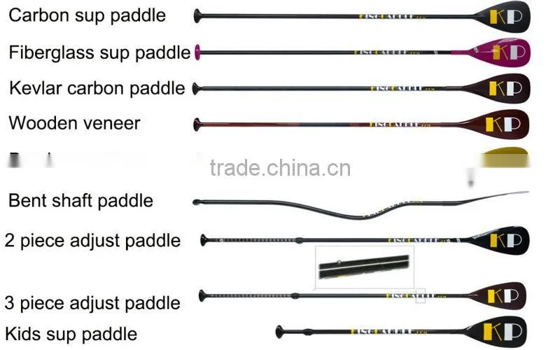 Kingpaddle Carbon Fiber 3 Pieces Adjustable SUP Board Paddle