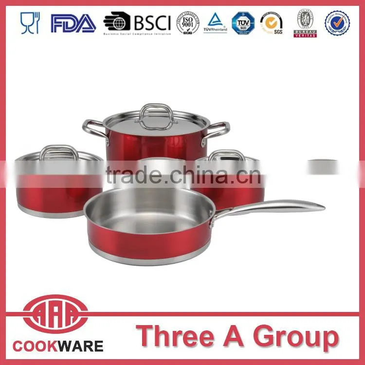 hot new products for 2015 7 pcs stainless steel cookware sets