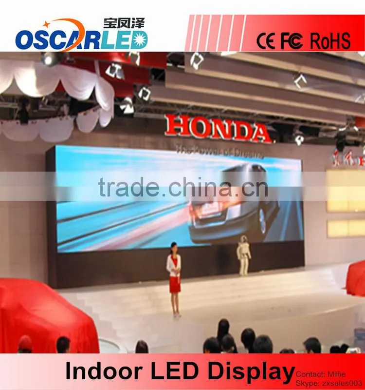 Indoor SMD3528 3 In 1 P5 LED Module ,32*32 1/16 Scanning High Brightness Full Color LED Module , Pixel 5mm RGB LED Module