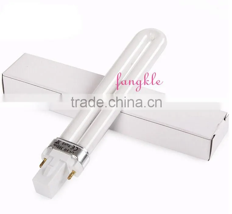 9W 365nm uv lamp , nail uv bulbs