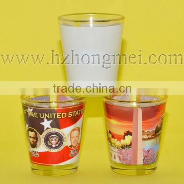 Custom Hot New Products for 2015 /Glass Cup Heat Transfer Materials /15 oz Opal Glass Mug