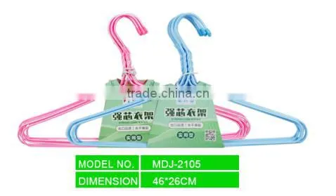 2016 New design coat hanger in pink and blue made in China