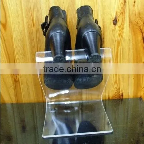 Clear Acrylic Women Shoes Retail Shop Display Holder Stand Riser Rack