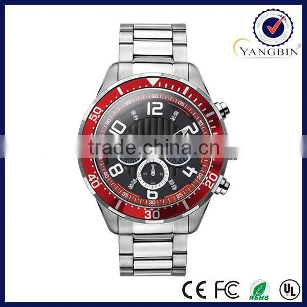 2015 the latest style japan quartz stainless steel back
