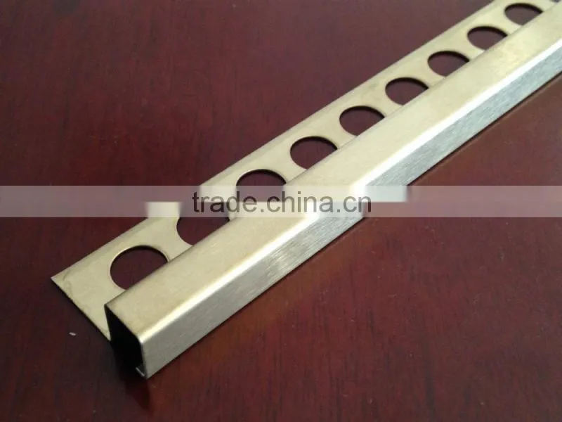 BA brushed stainless steel edge trim