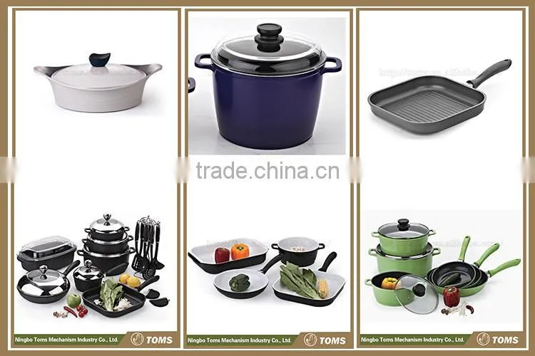 China Wholesale 24cm Aluminum Enamel Casseroles Deep Casserole Pots