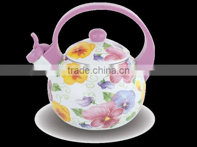 Enamel whistling kettle/Enamel tea pot/Enamel Cookware