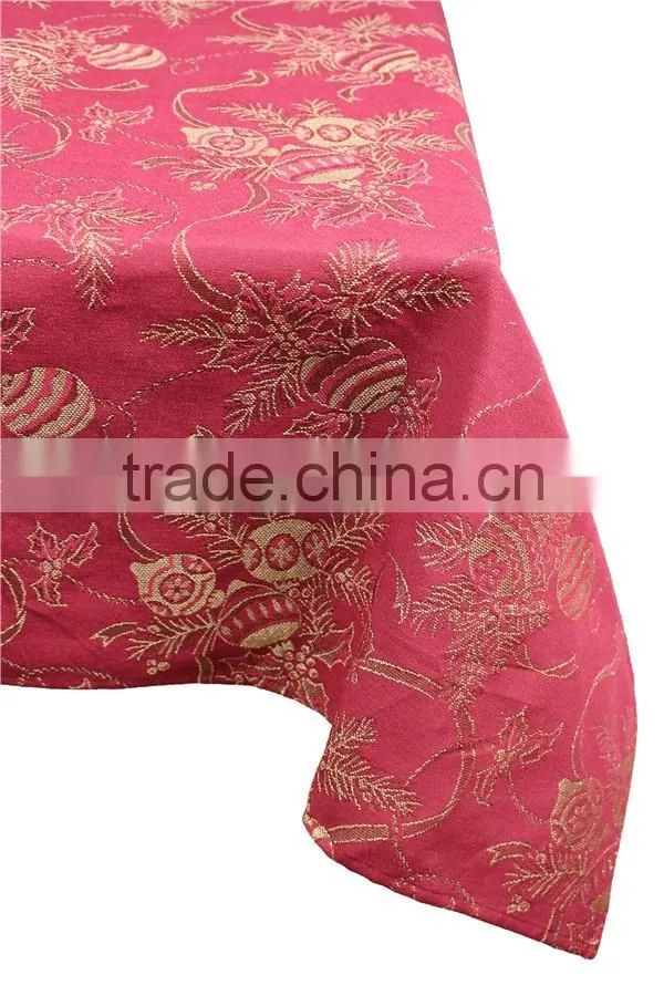 Hot Sale Polyester Fanshion Design Jacquard Custom Tablecloth