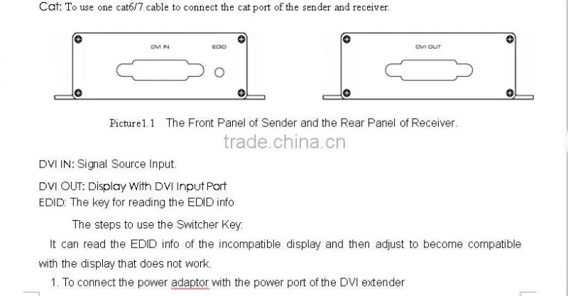 50M HDMI Extender By Single CAT5e /CAT6 Compatible With DVI Mode