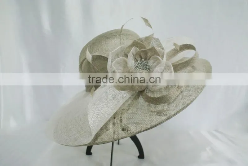 Ladies Fashion Sinamay Fashion Hats As Decorate Summer Hat