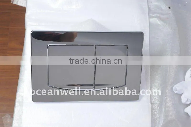 Dual flush control plate for concealed cistern