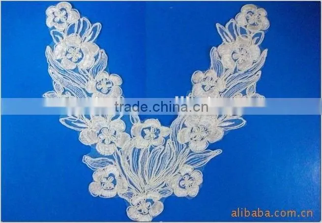 Top 100% cotton water soluble collars lace design